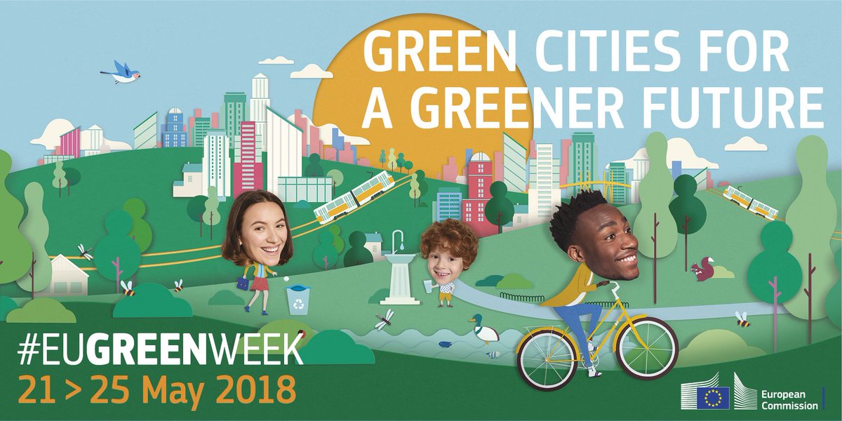 EU_ENV's tweet photo. 🆕📢Registrations for #EUGreenWeek are now open! Register for the ''EU Green Cities Summit'' conference in #Brussels and join the discussion on how our cities can become more #sustainable ➡️https://t.co/oUMg5rO1bW https://t.co/ti2PoFoStK