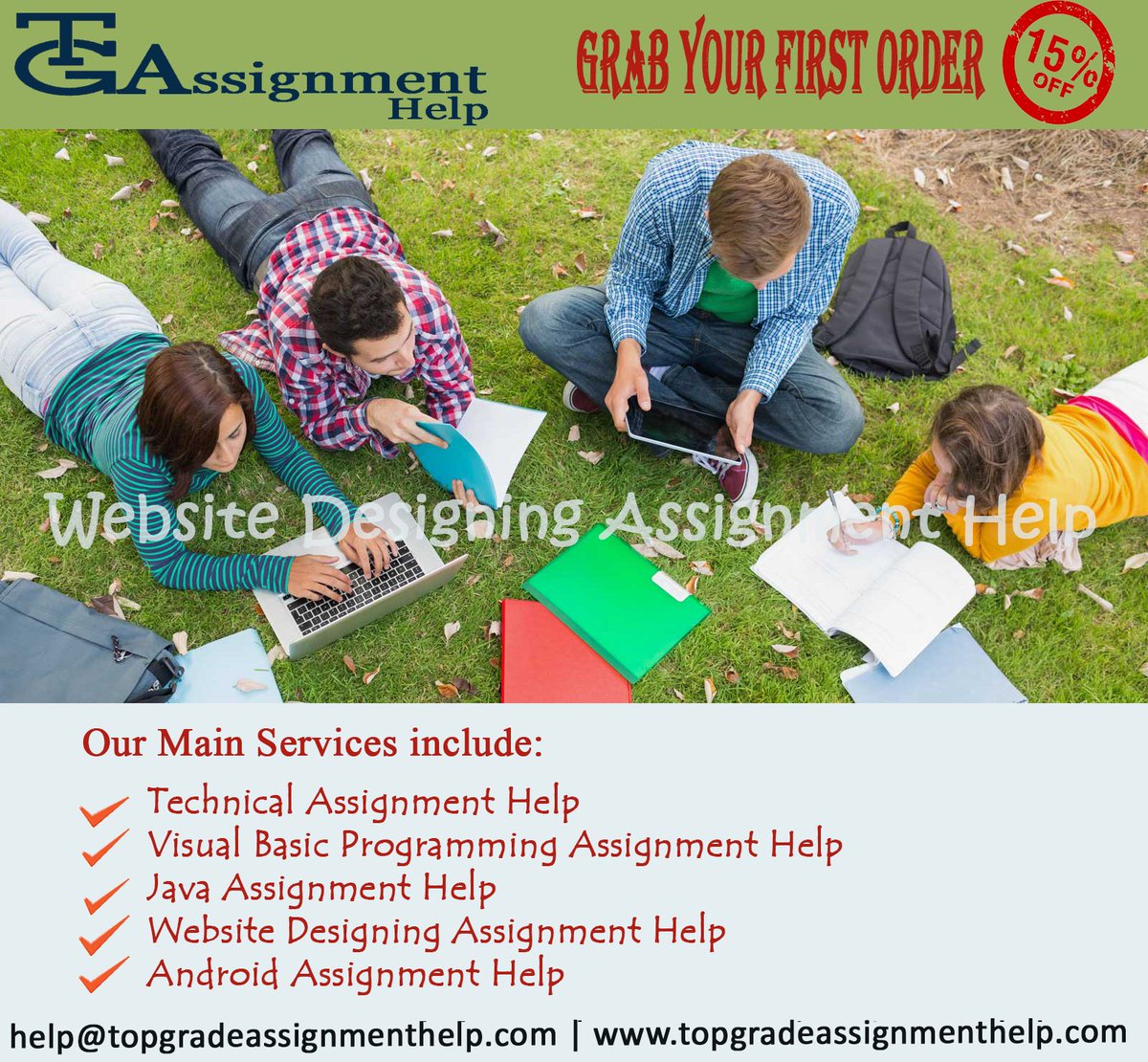 TGAHelp's tweet image. Need Website Designing Assignment Help Assignment Help?
Just ping us
read more: goo.gl/XDArrV
24x7 live help.
#TopGradeAssignmentsHelp #OnlineAssignmenthelp #TechnicalAssignmentHelp. 15% off
mail us on :- help@topgradeassignmenthelp.com
