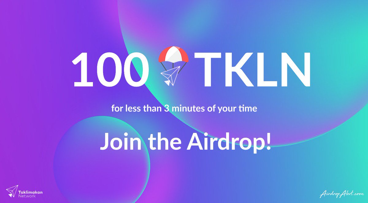 Airdropalertcom's tweet image. EXCLUSIVE AIRDROPS UPDATE 📢-⭐⭐⭐⭐⭐5/5 stars

🔹#Agora phase 2 is full! 
🔹Join #Taklimakan while it's open!
🔹Get 100 TKLN worth $5!
🔹Walk-through-guide on how to join Taklimakan: airdropalertblogs.com/taklimakan-net…

Go to airdropalert.com/join/taklimakan 🚀 

#crypto #airdrop #airdropalert