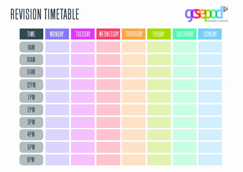 GCSEPod on Twitter: "Organise your workload with our brand new revision