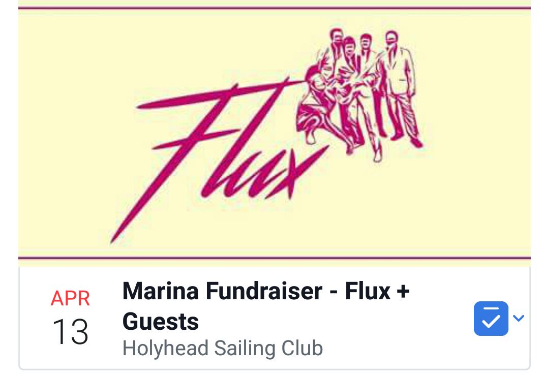 I'm performing with the fantastic <a href="/80sFlux/">FLUX</a> at #Holyhead Sailing Club 13th April. #Anglesey  musicians fundraiser gig for the marina. facebook.com/events/4698982… <a href="/LiveMusicNWales/">HighVoltage Promotions</a> <a href="/EventsnWales/">EventsNWales - Promoting Events in Wales</a> @northwalesgigs <a href="/MonFMRadio/">MônFM</a> <a href="/AngleseyScMedia/">Anglesey socialmedia</a> @nwalestweetsuk