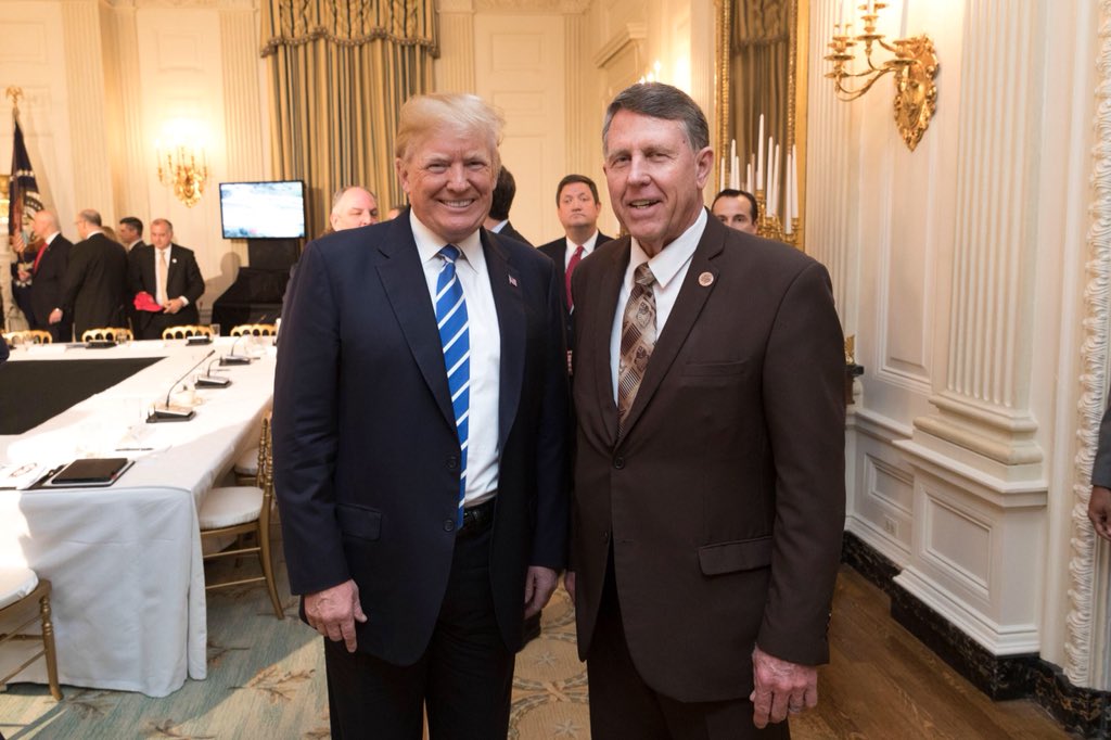 I was very happy to receive this picture from the White House which was taken in the White House on February 12, 2018.