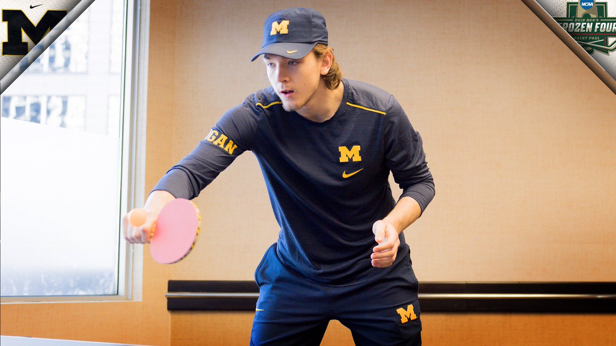 umichhockey's tweet photo. 📸: 🏓 🎮 🏒

#GoBlue // #FrozenFour https://t.co/1jIGFi6sa1