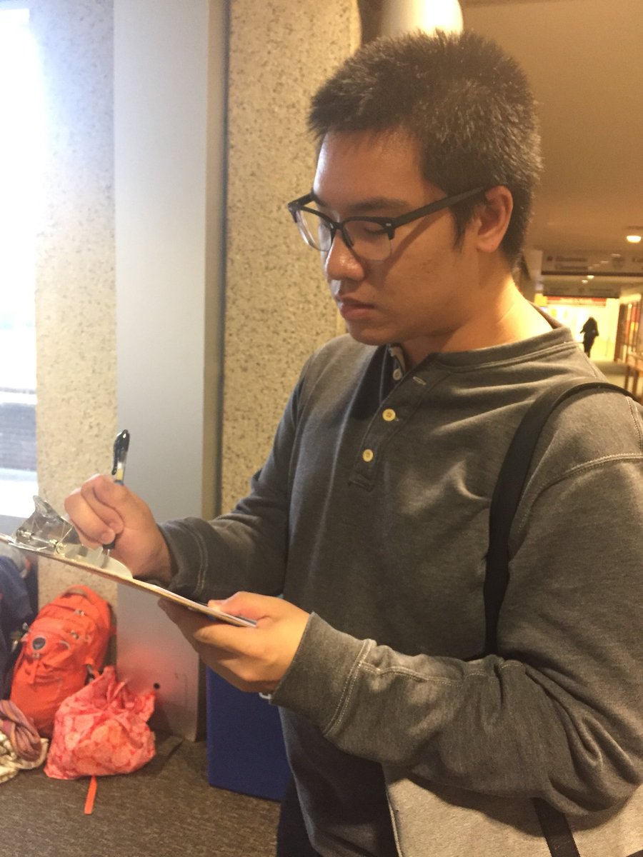 DataRefuge's tweet photo. Sonny, a student at @PennNursing fills out his #DreamData #datastories at our location at @AskVanPelt https://t.co/U6m16PmVZG