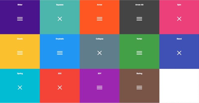 ptburch's tweet image. Tasty CSS-animated hamburgers buff.ly/24FUzYi #css3 #design