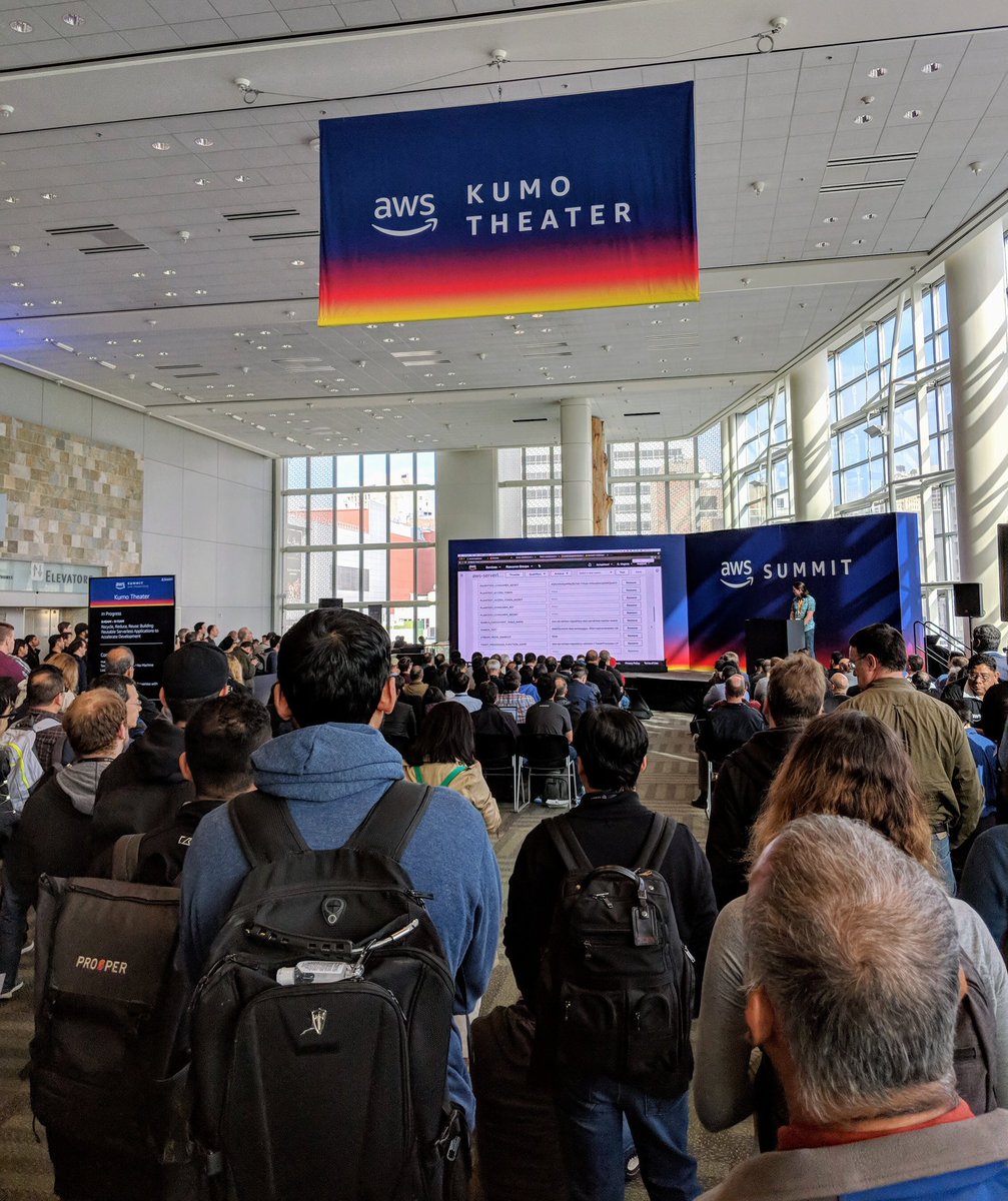 robkellas's tweet image. Excited to be at #AWSSummit learning about big data and #serverlessapps