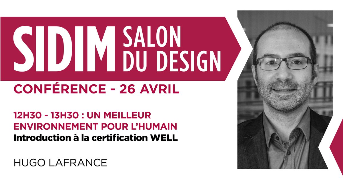 _INT_design's tweet image. Améliorez la productivité et le bien-­être des occupants dans les bâtiments durables grâce à la certification WELL! Hugo Lafrance vous amènera à mieux comprendre comment intégrer cette norme dans vos projets lors de sa conférence!

Billets : sidim.com/conferences/