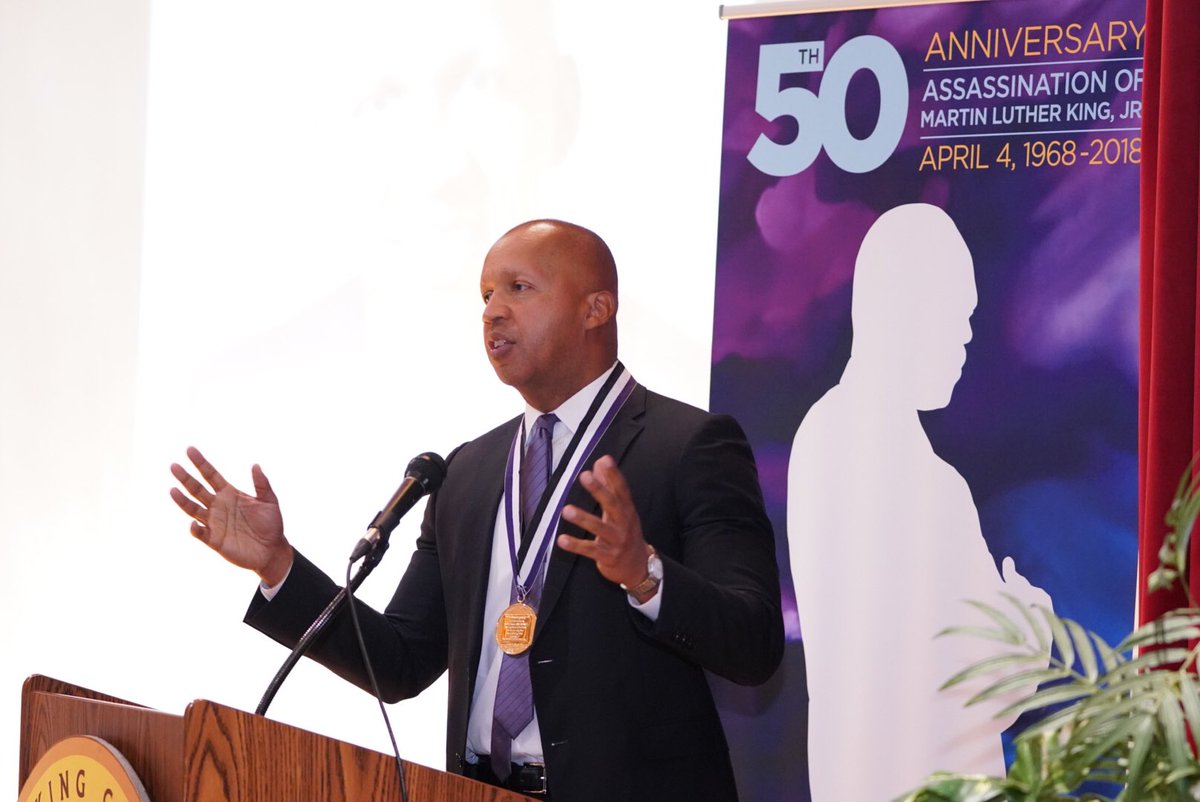 “I don’t believe that the opposite of poverty is wealth. We talk too much about money. I believe that the opposite of poverty is justice.” ~Mr. Bryan Stevenson, Esq., 2018 #MLKPeacePrize Award recipient. #MLK50Forward #MLK <a href="/eji_org/">Equal Justice Initiative</a>