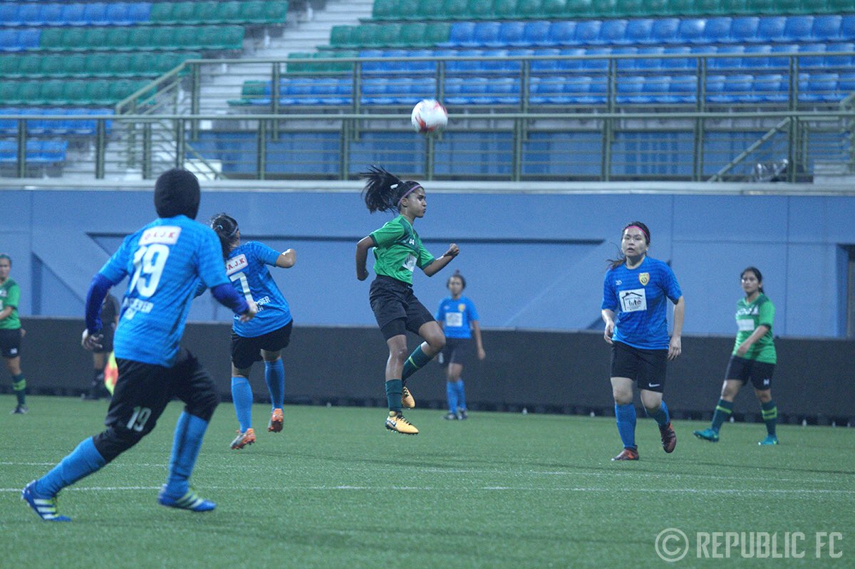 _republicfc's tweet photo. Selected photos from the 1-8 defeat against Winchester Isla FC last Sunday at Jalan Besar Stadium. Congrats to Nathasha Lopez on her first goal for Republic FC! Photos: Khairuzzaman Yazzid https://t.co/M7RuAzb4SJ