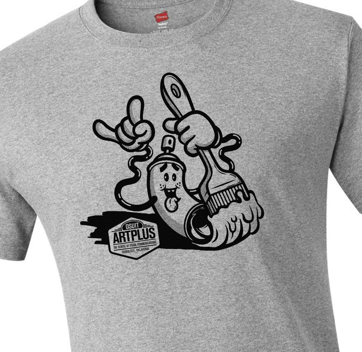 OSUITViscom's tweet image. This lil&apos; guy is one of the six t-shirt designs you can choose from when you donate to ARTPlus on Friday night! And a big, brimming bowl of Extra Chunky Thank You Stew to Brian Smith of @StockMamba for letting us use one of his illustrations!