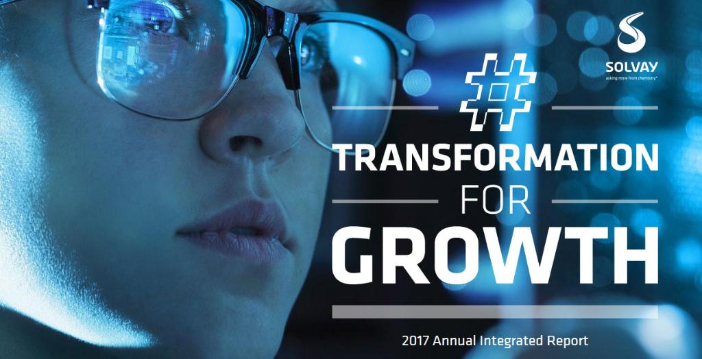 The Solvay 2017 Annual Integrated Report is now on line! 
Find out how we bolster our capacity to innovate and to serve our customers more effectively to generate a strong, sustainable growth. #Transformation for Growth #AnnualReport
👉 annualreports.solvay.com/2017/en/