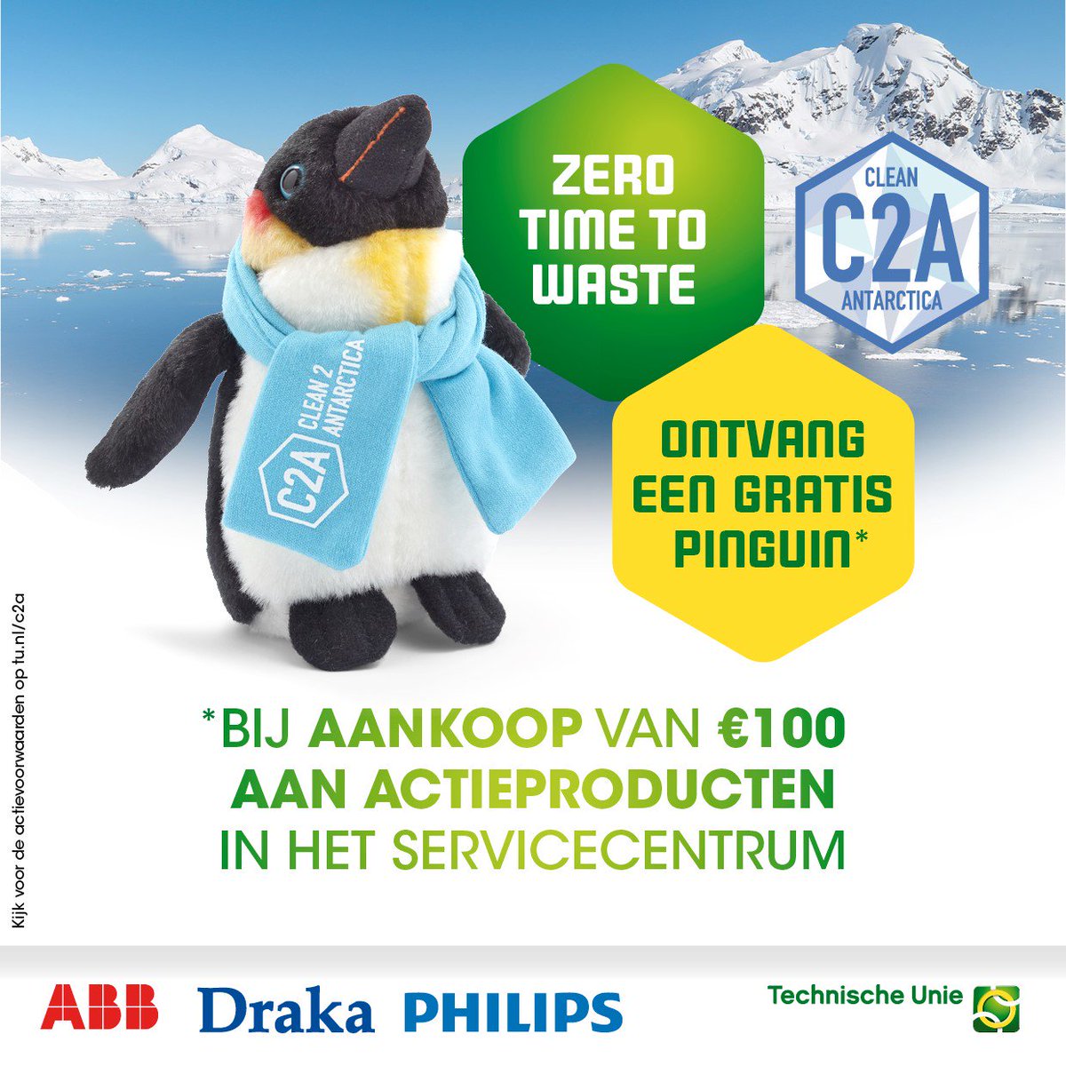 Ontvang een gratis pinguïn bij aankoop van 100 euro aan actieproducten in ons servicecentrum. Maak bovendien tijdens de zaterdagopenstelling bij een aankoop van €100 kans op entreekaarten voor Wildlands Adventure Zoo in Emmen (4 personen): ow.ly/xwpS30jjbNz #tu
