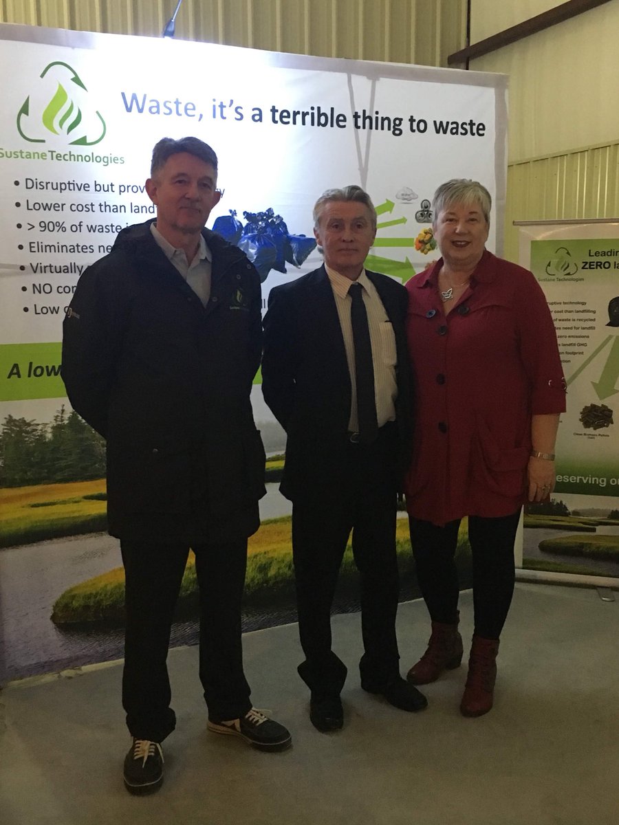 BernJordanCG's tweet photo. Happy to tour @sustanetech today in Chester to announce $500,000 from @ACOACanada When at capacity Sustane will have removed the emissions equivalent to 40,000 cars from the environment! #GreenEnergy #TechForTheFuture #environment https://t.co/sk1ji247KK