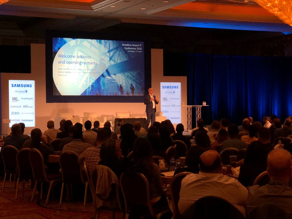 AirlineChoice's tweet photo. Full house for the opening remarks at the 2018 @AmadeusAirport User Conference https://t.co/CTavtV0oZO