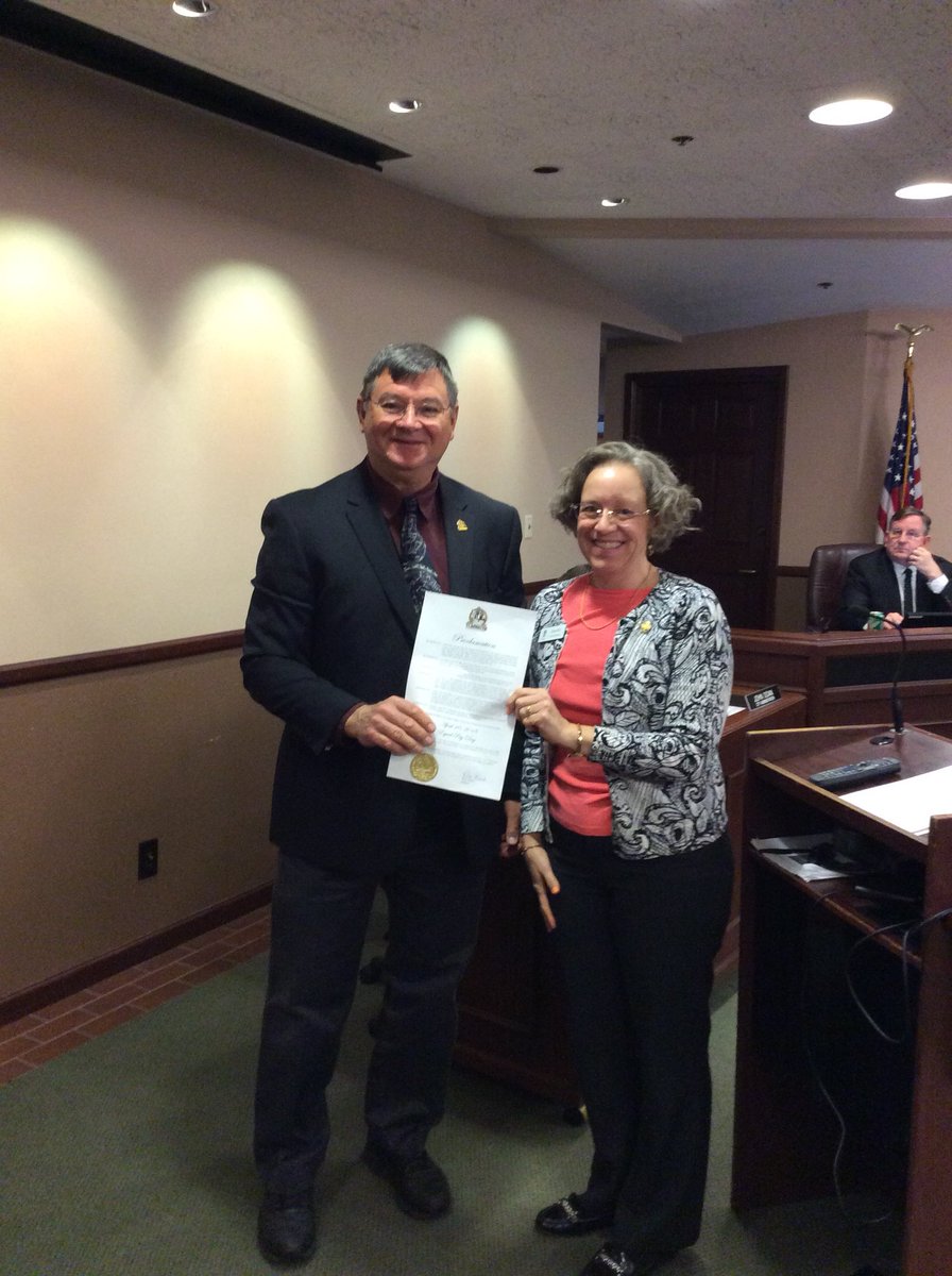 Thanks to Karen Hall, YWCA Advocacy Committee Member &amp; <a href="/siolympia1/">Olympia Soroptimists</a> for receiving the #EPD proclamation at Tumwater. Shout out to Lynda Z from <a href="/OlympiaZonta/">Zonta Club Olympia</a> too! PS YW Board member &amp; Councilperson <a href="/LeattaDahlhoff/">Leatta L Dahlhoff</a> read the proclamation!