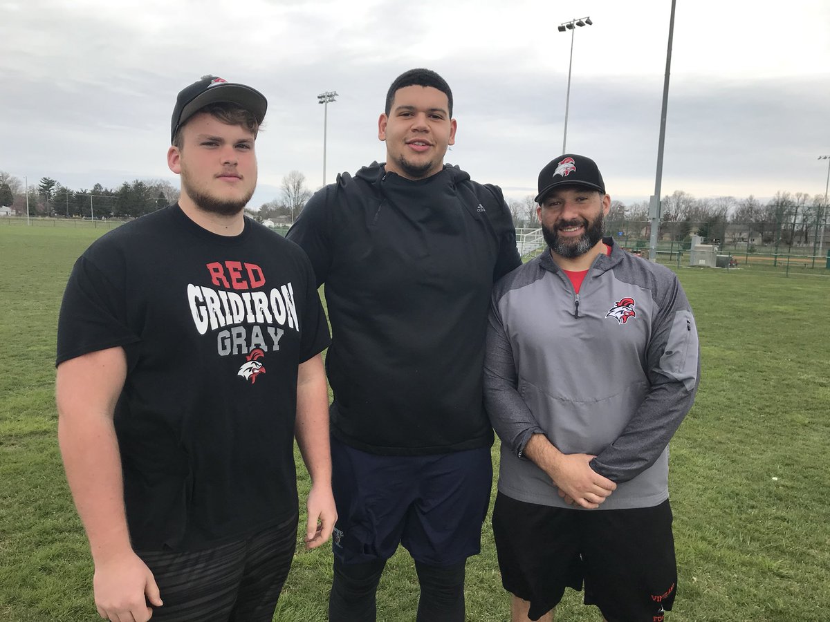 VinelandFB's tweet photo. Falcons and 49ers in Vineland working out Jamil Demby! https://t.co/YfAF3AbUXa