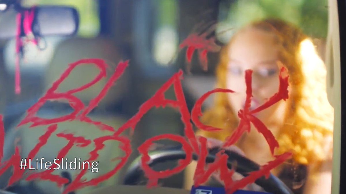 LifeSliding's tweet image. "Marissa didn't notice the writing on the window until she entered the car. Across the winshield in red lipstick read, Black Widow."  
amazon.com/Life-Sliding-S…   #LifeSliding  #bookstagram #yabooks #yalitchat #fiction LifeSliding.com #bibliophile