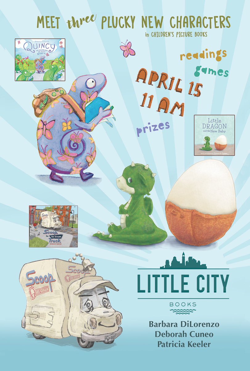 debcuneoart's tweet photo. Ty @patriciakeeler for the great poster! @wavepaint  @skyponypress @skyhorsepub @littlebeebooks @LittleCityBks #PictureBooks https://t.co/1exl4PTius