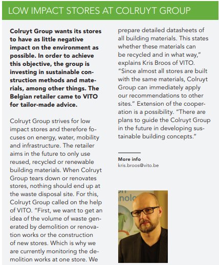 Have some time to read? Check out the article on page 4-5 in our magazine #VITOVision about the support we, and <a href="/CirculFlanders/">Vlaanderen Circulair</a>, give to companies in their transition to a #circulareconomy > vito.be/files/vito_vis… Includes story about collaboration with <a href="/colruytgroup/">Colruyt Group</a>. #Tech4CE