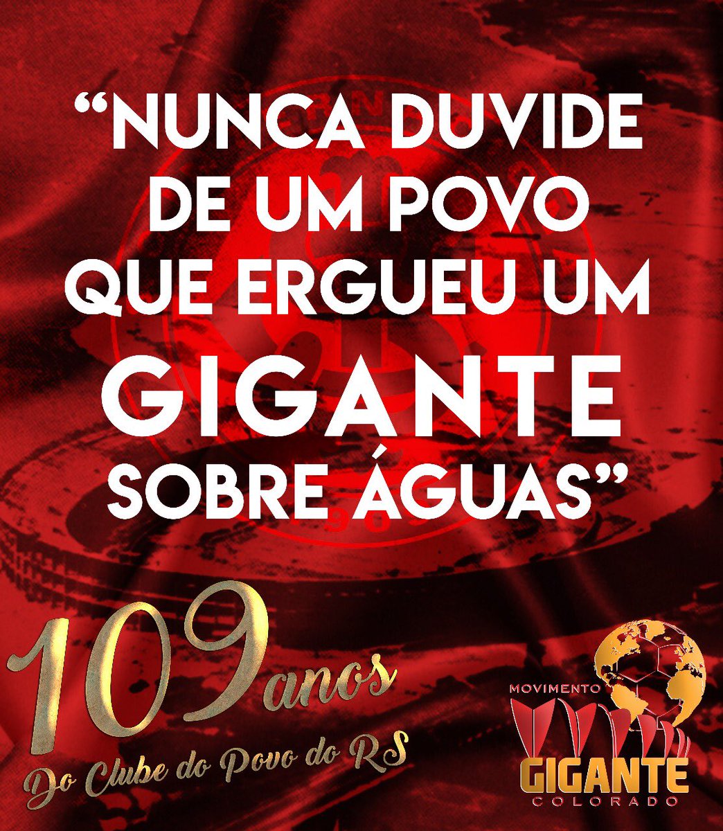 MovGigColorado's tweet photo. Mundial FIFA, 2 Libertadores, Sul-Americana, 2 Recopas, 3 Brasileiros, Copa do Brasil e 45 campeonatos gaúchos. Tua história é enorme!
Parabéns, @SCInternacional!❤
#NadaVaiNosSeparar
#Inter109anos
#PraSempreInter #oINTERéGIGANTE #FeitosDePaixão https://t.co/qJAe5vfcWa