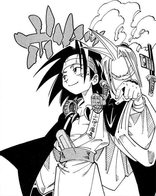 "I'm really glad Anna's back, Amidamaru. It's been quiet without her around. I just wonder where the others are..."