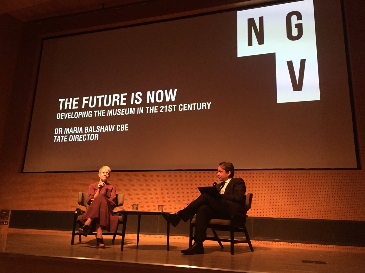 Lovely to bump into my VTS buddy <a href="/CeliaHatzi/">Celia Hatzipavlis</a> at The Future is Now: Developing the Museum in the 21st Century talk by Tate Director Dr Maria Balshaw <a href="/Tate/">Tate</a> <a href="/NGVMelbourne/">NGV</a>