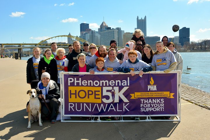 teamphhope's tweet photo. "When runners and walkers warm up for the PHenomenal Hope 5K Run on Saturday, April 21, someone who knows firsthand about pulmonary hypertension will be there to guide and cheer them on." Read the entire release: https://t.co/usKJvQN7IW. #ph5k #teamphhope #phawareness https://t.co/b1PvM0SdWK