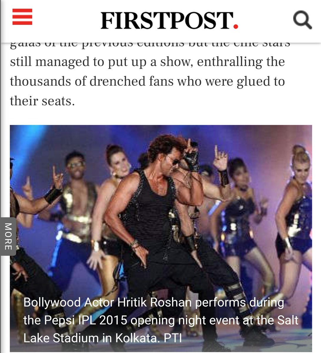 #throwback 👉 #IPL2015

#HrithikRoshan charm at #Kolkata
#HrithikRoshan 's electrifying performance 👇

Now waiting for #IPL2018 performance....💃💃💃
@iHrithik @HrithikRules @HrithikCentral @Hrithikdbest