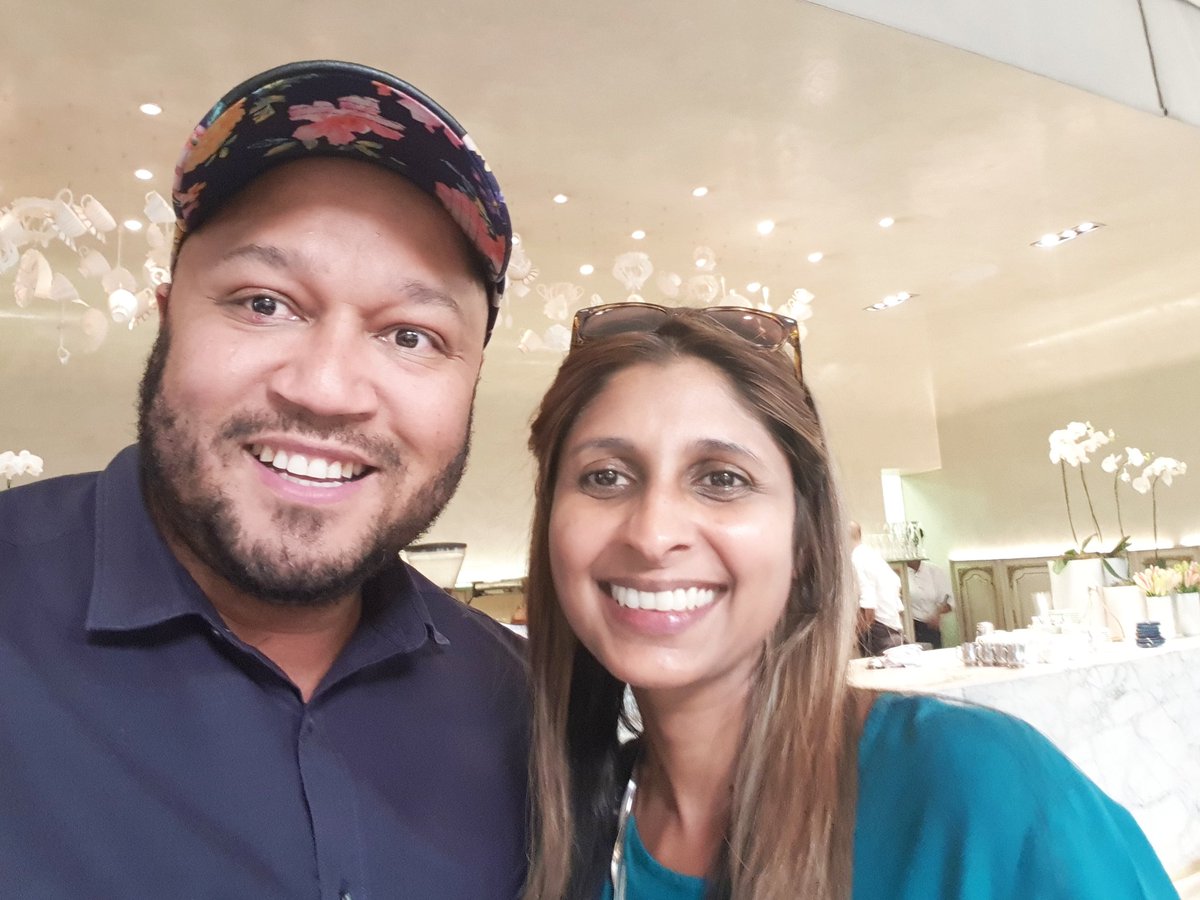 Eusebius's tweet photo. Wonderful catching up with @JoanneGJoseph #HumansOfTalkRadio https://t.co/WzGB5YvBLf