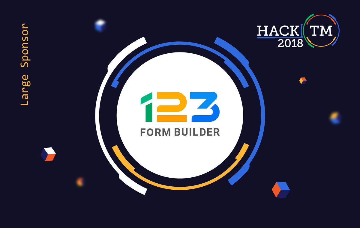 HackTMro's tweet photo. They are one of the world's most renown form builder and your go-to solution when handling any type of web forms. But most importantly, we're just excited to introduce @123formbuilder as our #HackTM2018 supporters.
For more information, visit https://t.co/d7vKzjKKvc https://t.co/Ba2MuW0uFN