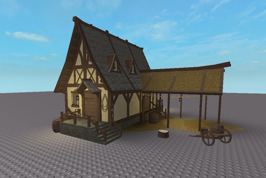 krmioh's tweet image. Finished the exterior #robloxdev