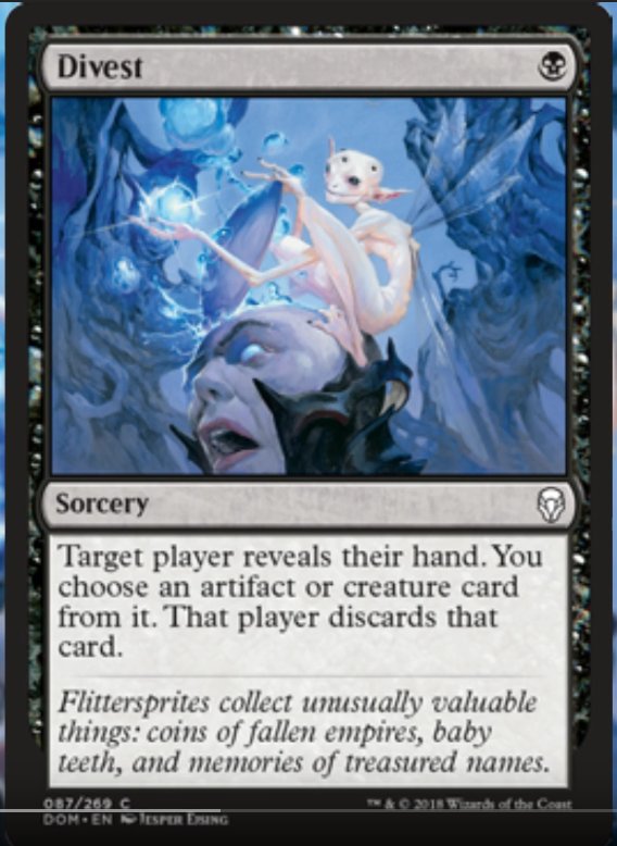 Not the worst Standard Thoughtseize we've had recently. Might be better  than Despise in our current format. There's more non-creature artifacts on  the 50 most played spells list than planeswalkers. #MTGDOM