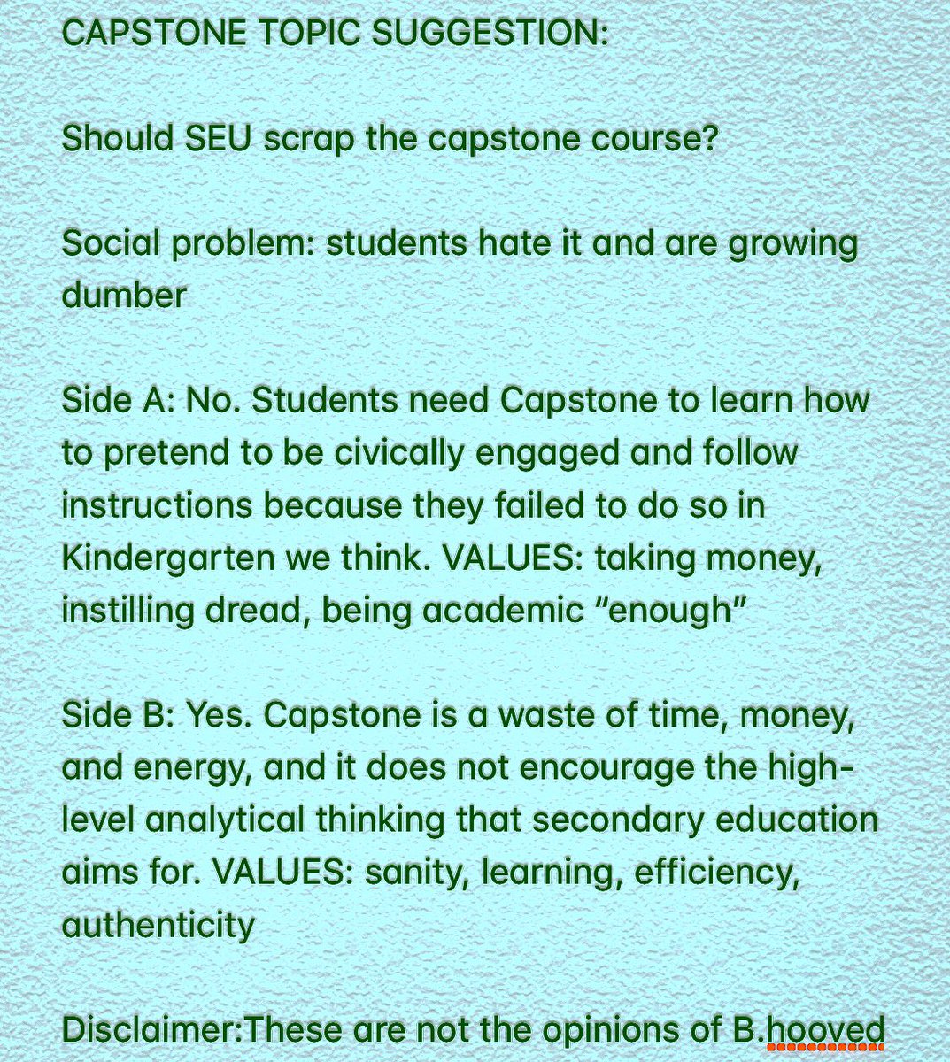 HoovedB's tweet photo. Our gift to the snarky and badass rebels of SEU... you don’t know who you are until you’ve looked into the mouth of capstone and exited the other end of hell alive. “If you’re going through hell, just keep going.” -Winston Churchill https://t.co/wCBi4ir8SA