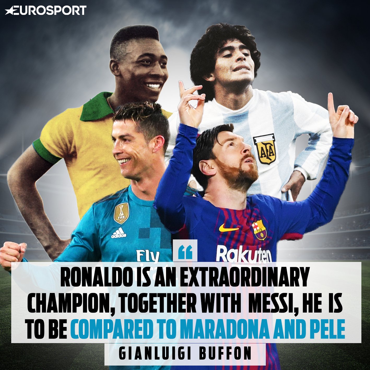 Why isn't Ronaldo compared to Pele and Maradona, the same way