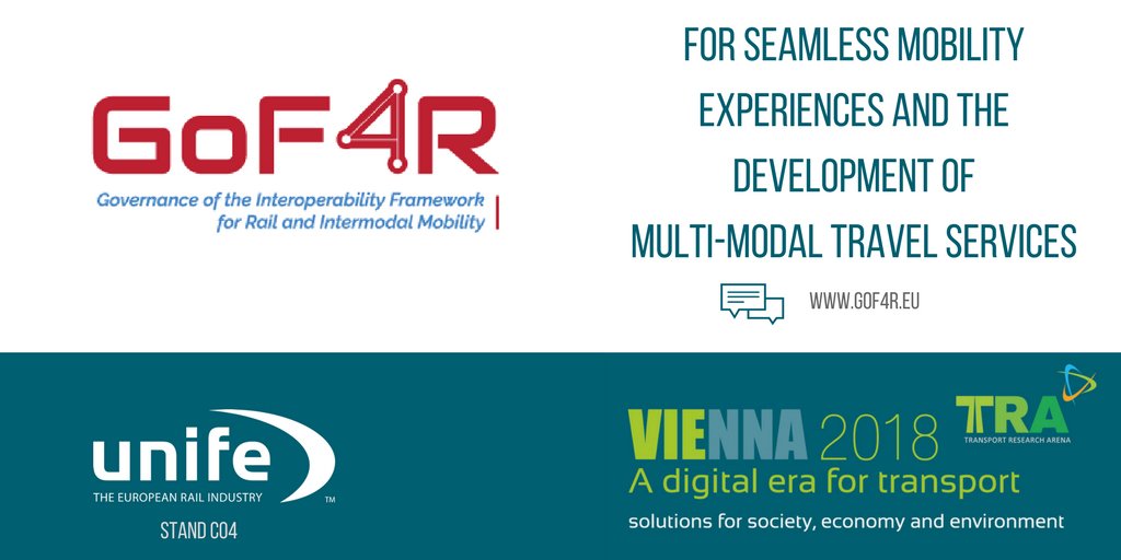 UNIFE's tweet photo. #GoF4R's objective is to define sustainable governance for the #Interoperability Framework to create the right conditions for seamless mobility services and multi-modal travel services https://t.co/vzY2OKF04y. 

Meet us at the UNIFE C04 stand @TRA_Conference @Shift2Rail_JU https://t.co/ouXDPJ1cfu