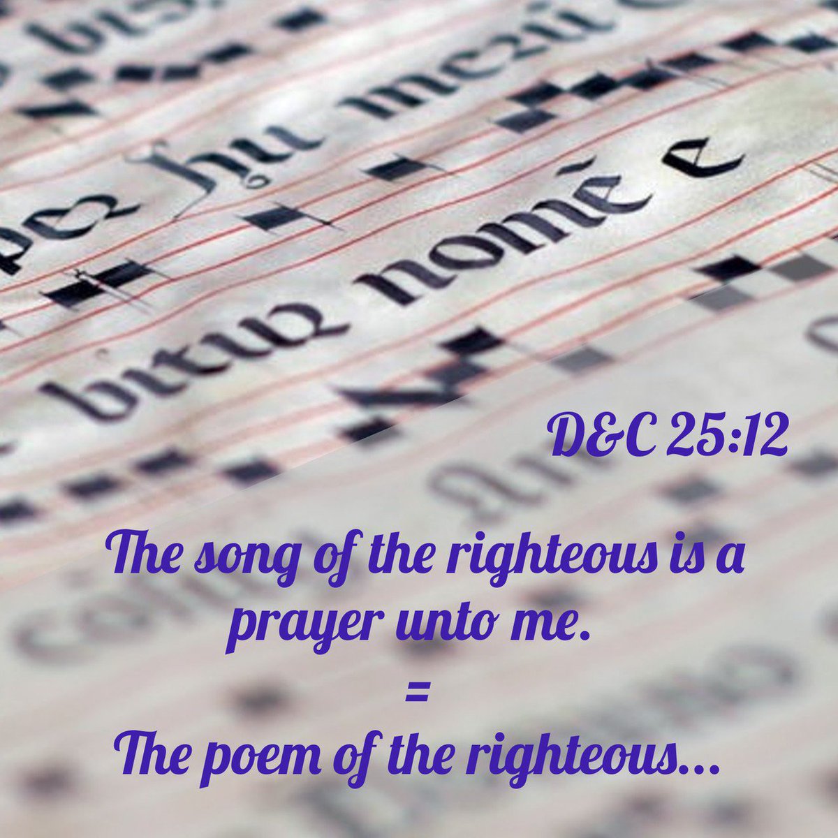 Stephanie Neilan On Twitter Funfact The Lord Loves Poems The Song Of The Righteous Is A Prayer Unto Me And It Shall Be Answered With A Blessing Upon Their Heads D C 25 12