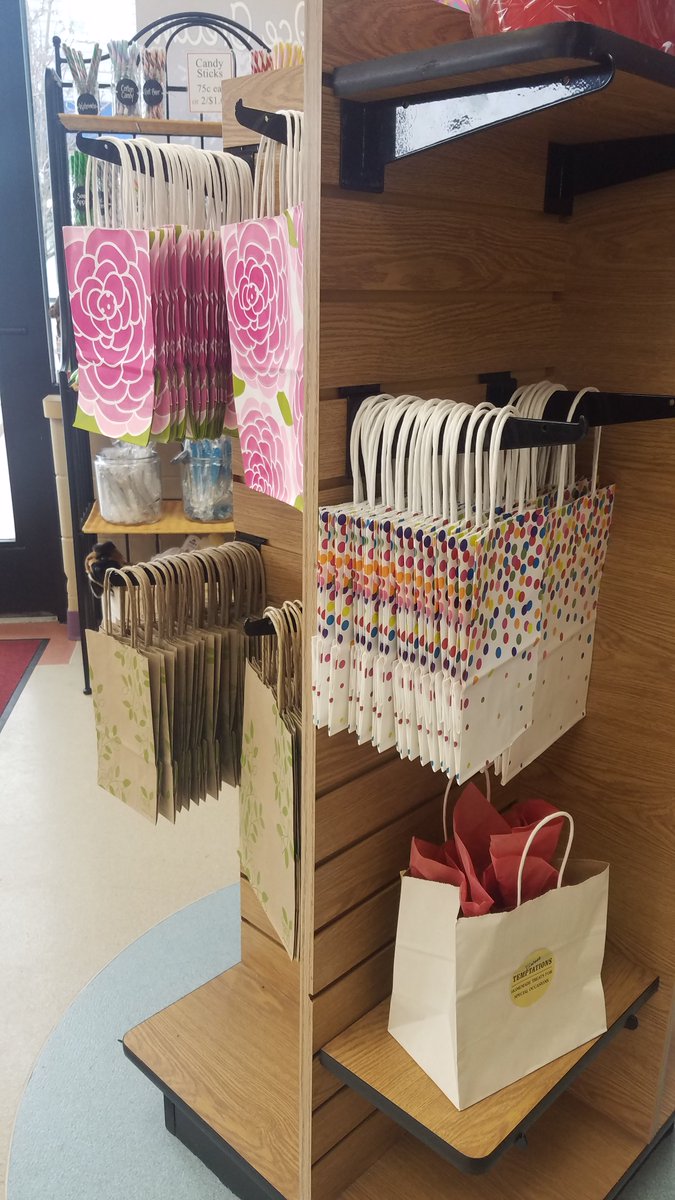 Need to put together a quick gift? We have everything you need! Check out some of our new gift bags! We also have a variety of tissue paper to add the perfect finish to your gift.