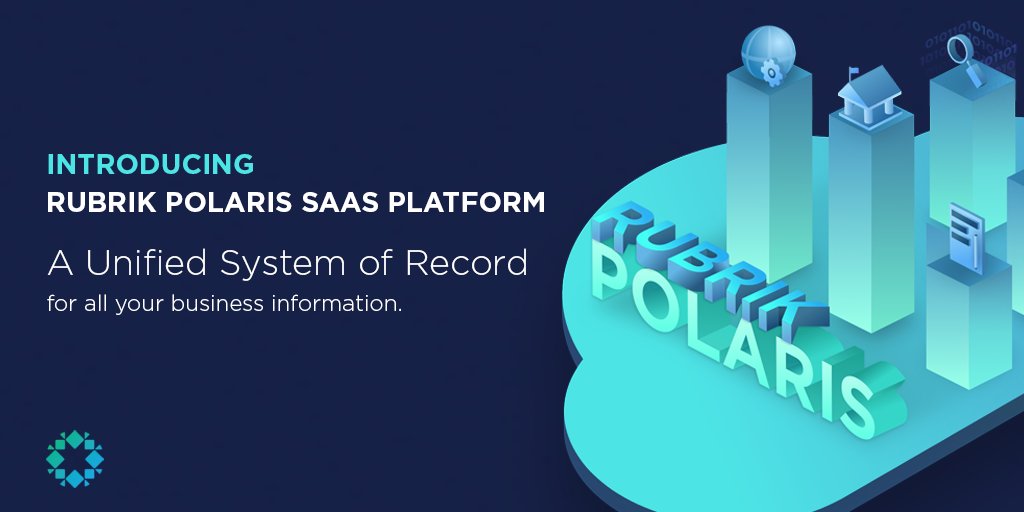 rubrikInc's tweet photo. [BREAKING NEWS] Introducing #PolarisSaaS Platform. A unified system of record. For seamless security, compliance, and governance --> https://t.co/hnjuOtrXDh https://t.co/kQGR692kZ0