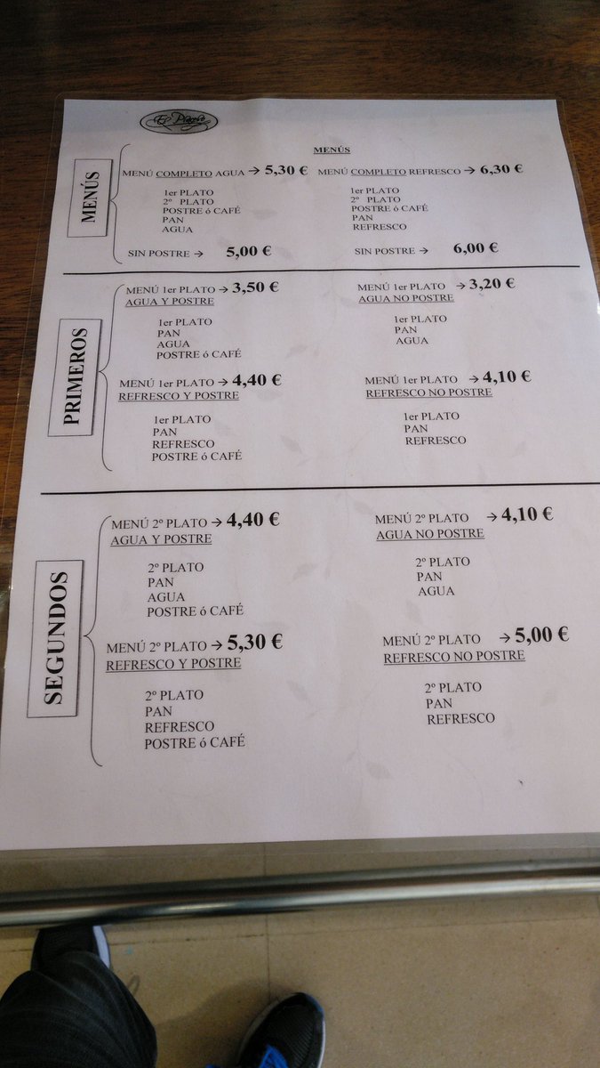 Ya es hora de comer, te presentamos la oferta de menú de hoy. Ideal para coger fuerzas y seguir estudiando. #urjcaranjuez