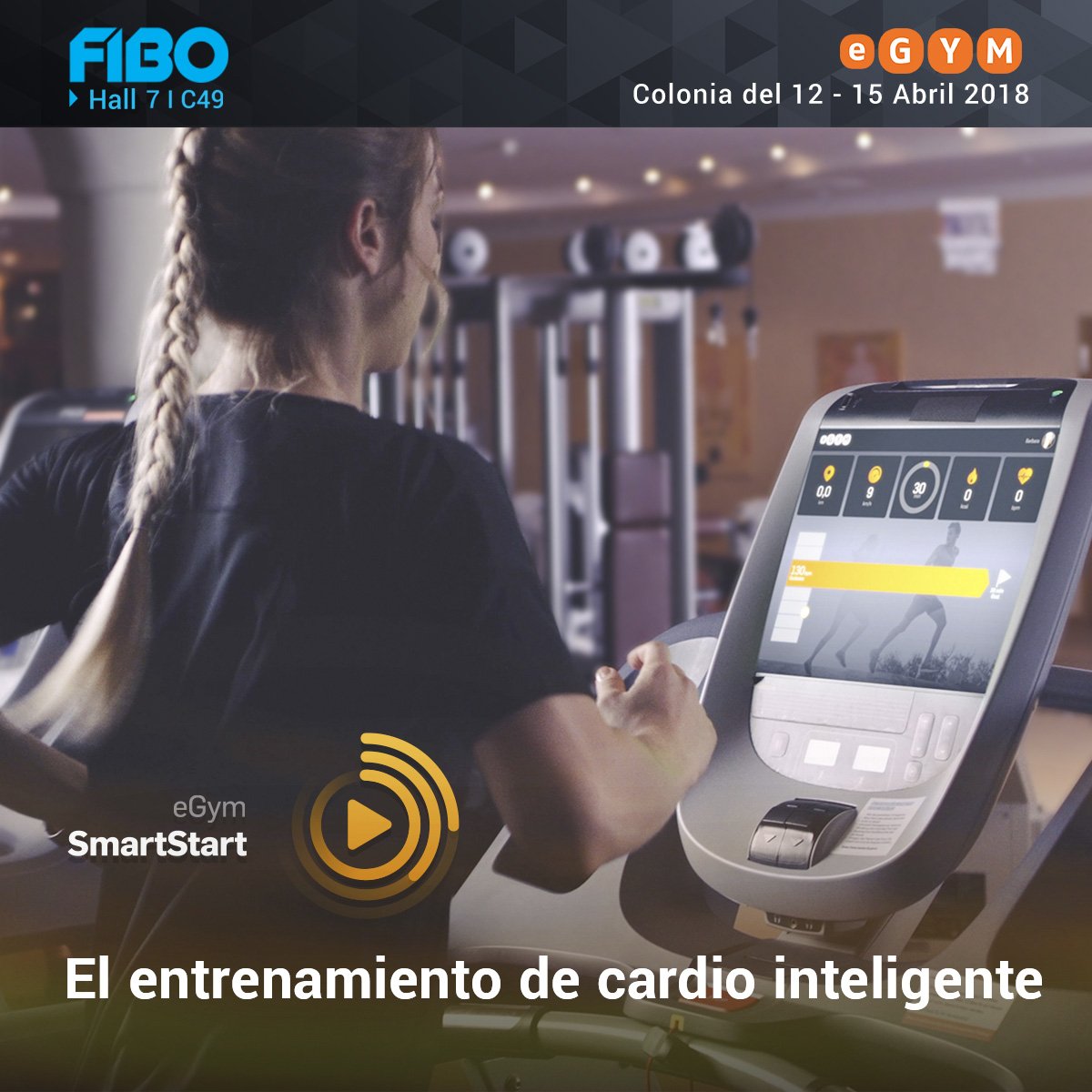 El nuevo software de eGym, eGym SmartStart, se basa en la inteligencia de nuestros equipos de fuerza aplicado a los dispositivos de cardio conectados a eGym. Las pruebas de resistencia regulares calculan el rendimiento personal y automáticamente crean el entrenamiento ideal.