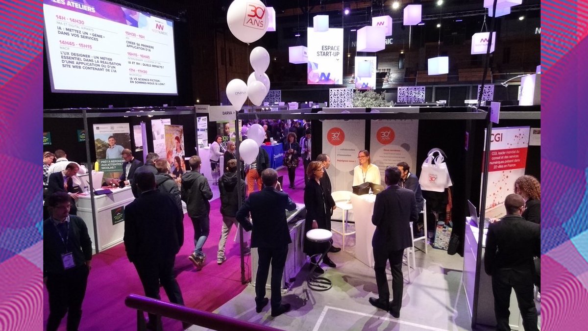 DarvaComm's tweet image. Merci à tous ceux qui sont venus nous rencontrer lors du salon @niortnumeric ! 
Stand, Atelier, Job dating, challenge Javascript…vivement l’année prochaine ! 
#niorttech #frenchassurtech #niort #numerique #digital
