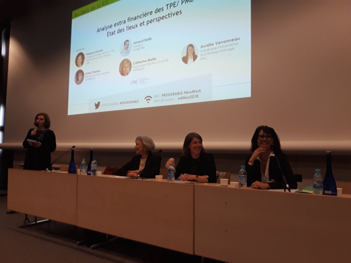 EthiFinance's tweet image. Ce matin Anne Chanon intervenait au salon @PRODURABLE sur le thème de l'analyse extra-financière des TPE/PME avec @ObsRSE @Bpifrance @PwC_France ! #Produrable2018 #Produrable #Orse #rse #developpementdurable #ESG #ISR