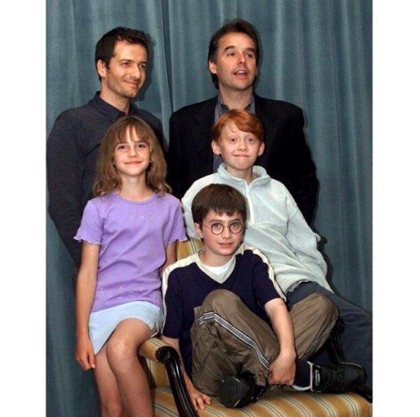 HistoryInPics's tweet photo. Harry Potter cast announced 2000 https://t.co/StOOkB8dWd