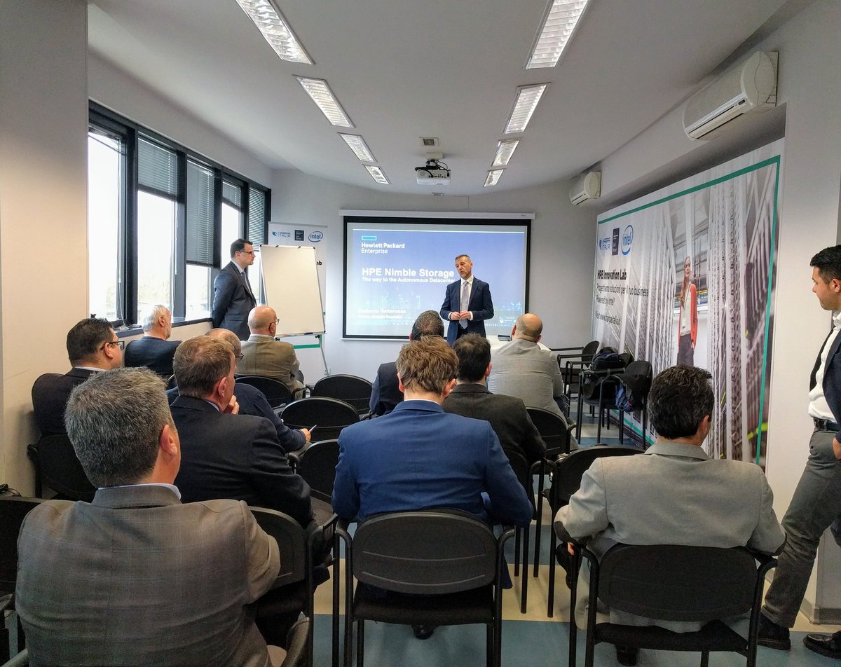 harpaitalia's tweet photo. Workshop HPE Nimble Storage presso l'Innolab di Harpaitalia https://t.co/UYGuFd47Mm