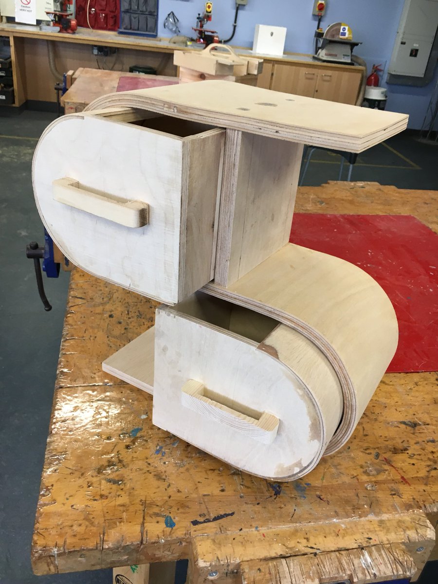 TechnologyTBA's tweet photo. @TheBlythAcademy students showing off their wood working skills #oldschool #trades #skills https://t.co/xduX1xtSVK