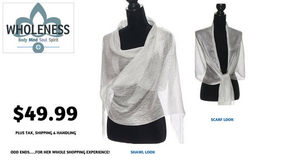 wholenesses's tweet photo. Women White Silver fringe sheer Scarf/Shawl: 

ONE SIZE FIT ALL
Color: White Silver
Material: 100% Polyester. Hand wash in cold water, tumble dry.
https://t.co/7SrWSovTX0
* or INBOX your order &amp; receive invoice!
#Wholeness #statement #designershawls https://t.co/ilqPrEYx1e