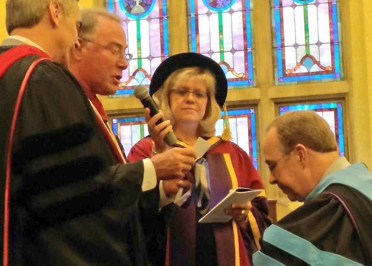 iamBrianLPowell's tweet photo. My friend, Dr. Jeren Rowell, was inaugurated as the 11th President of @NazSeminary yesterday. Join me in praying for him as he leads NTS in equipping women and men for ministry in the years ahead. God bless you, @JerenRowell. #iamNTS https://t.co/mAvxBMN9h1