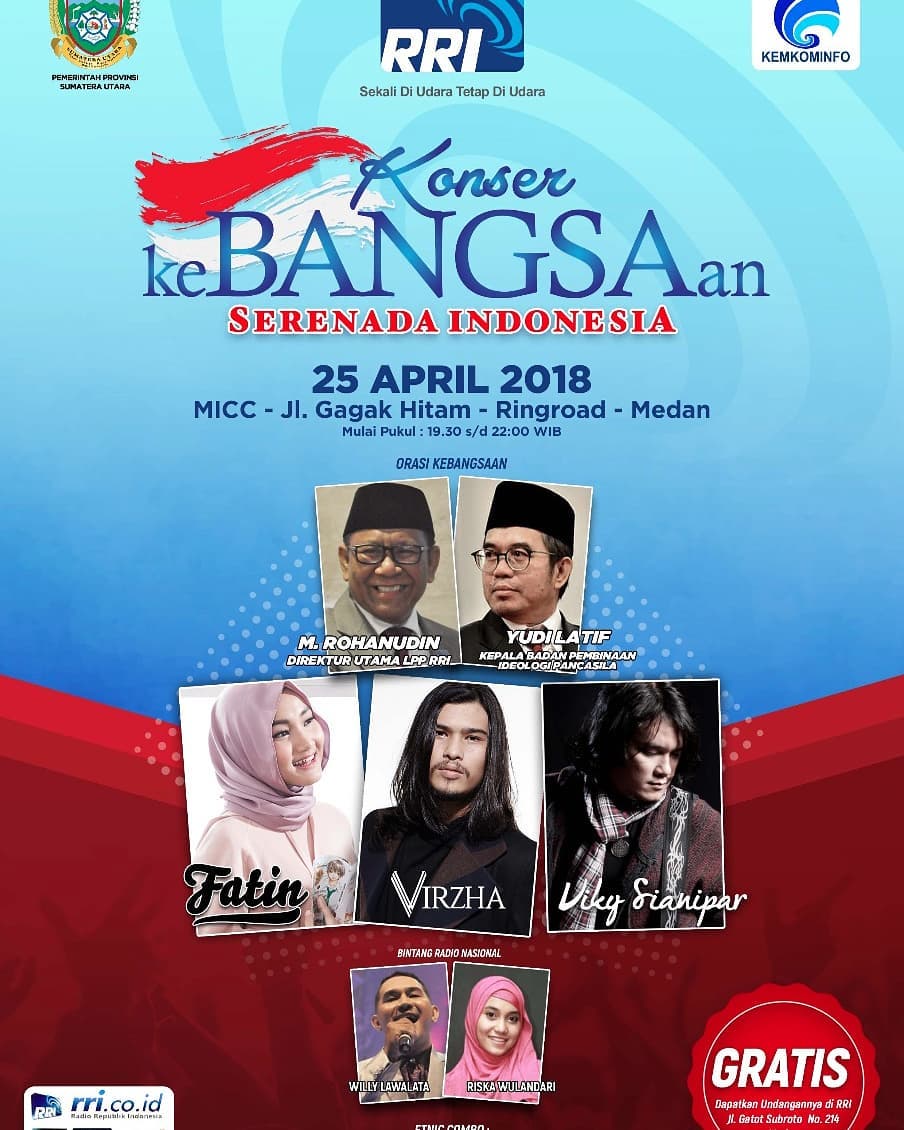 Tgl 25 April 2018 <a href="/FatinSL/">Fatin Shidqia Lubis</a> juga memeriahkan "Konser Kebangsaan" di Medan 😊 Thanks <a href="/pro1medan/">RRIPro1Medan</a> u/ infonya 🙏🙏 <a href="/Fatinistic_SU/">FATINISTIC MEDAN</a> @AufahA @waff_al <a href="/FatinisticYusni/">Yusni</a> <a href="/matSL_/">matSL</a> <a href="/SubonoAW/">Subono Andi Wibowo</a> <a href="/jumidina/">my fayo 4ever</a> <a href="/Lyanie16/">Lyanie</a> @MiraFatinistic <a href="/mi_umik/">Umi kalsum</a> <a href="/aliya_er172/">rohmatul aliya</a> <a href="/Yunipati4/">Yunipati</a> <a href="/m_abichafas/">M.abichafas</a>  <a href="/bee_afra/">afra</a>  <a href="/hany2297/">Hany Seftiyana</a>