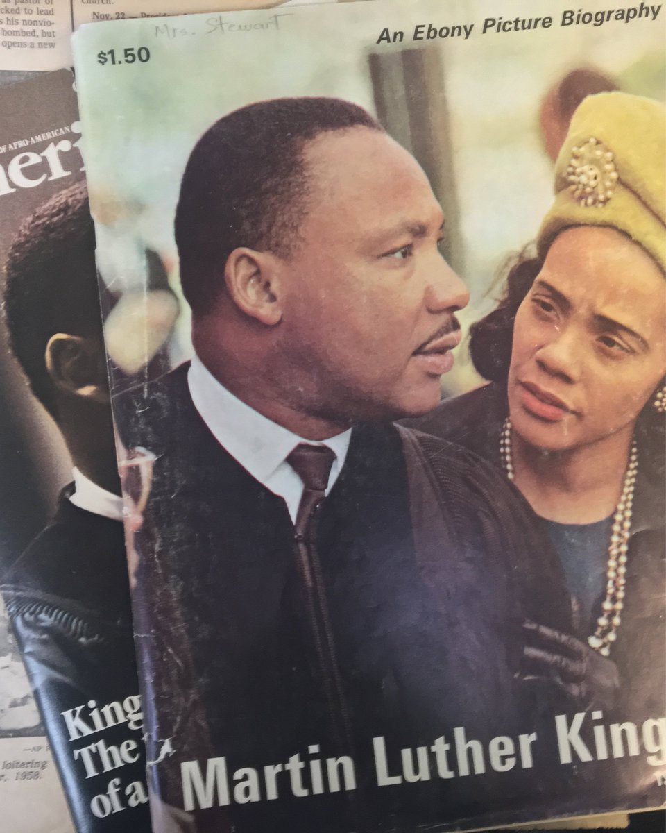 Gordonschool's tweet image. On the 50th anniversary of Dr. King&apos;s murder, a Gordon librarian pulled these examples of 1968 news coverage from the archives. 
More on how a sustained focus on identity and justice can impact a library collection, at ow.ly/lsqB30jjjPp
#onthisday #longtermcommitment