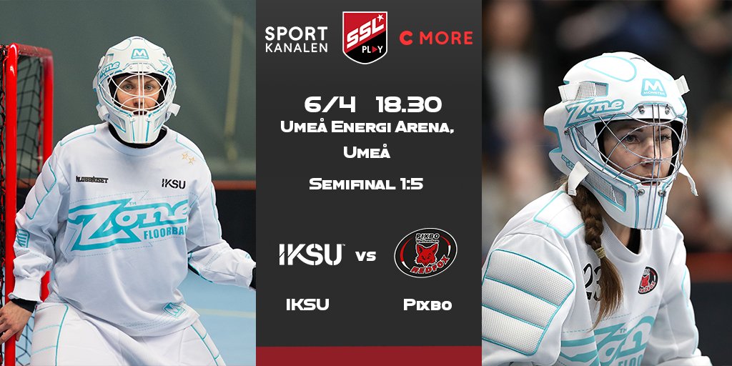 TV-Match!

Semifinal 1 mellan 
<a href="/iksuinnebandy/">IKSU innebandy</a> - <a href="/PixboWallenstam/">Pixbo Innebandy</a>

VM-hjältarna Emelie Frisk och Sara Hjorting ställs emot varandra.